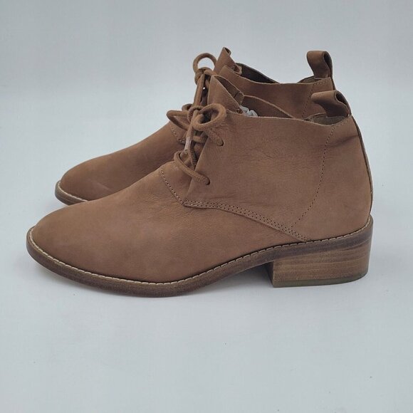 NEW Eileen Fisher Rey Suede Leather Low Heel Lace-Up Ankle Boot Women's Size 6 - Picture 9 of 12